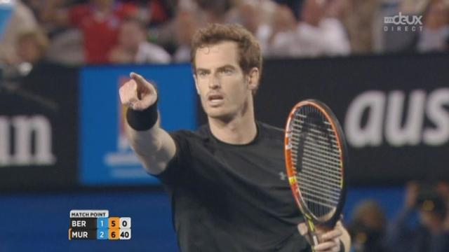 1-2 finale, Andy Murray - Tomas Berdych (6-7, 6-0, 6-3, 7-5 ): Murray remporte cette demi-finale en 4 sets