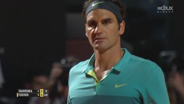 Demi-finale: Federer (SUI) - Wawrinka (SUI) 6-4 6-2: Roger Federer se qualifie sans coup férir