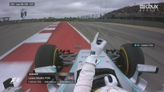 Victoire de Lewis Hamilton (Mercedes), qui est champion du monde