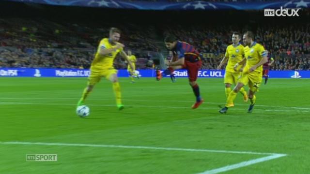 Gr. E, FC Barcelone - BATE Borisov (3-0): avec des réalisations signées Neymar et Suarez, le Barça l'emporte logiquement