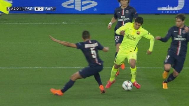 1-4, Paris Saint-Germain - Barcelone (0-2): Suárez inscrit son 10e but en onze matches