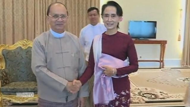Aung San Suu Kyi rencontre le président birman