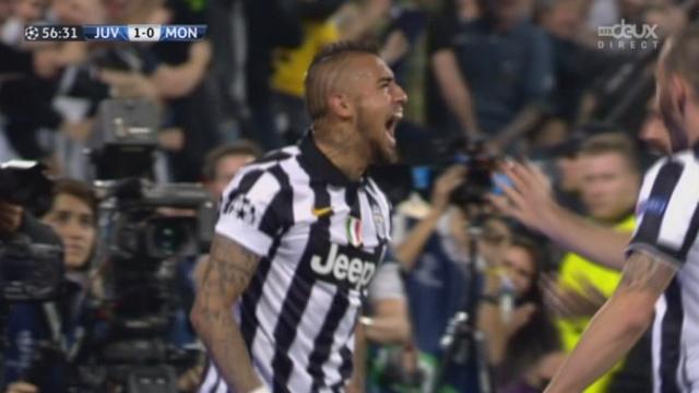 1-4, Juventus - Monaco (1-0): Vidal ouvre le score depuis le point de penalty