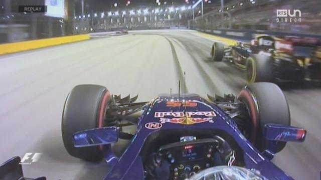 47e tour: Verstappen (18 ans!), puis Sainz attaquent Romain Grosjean