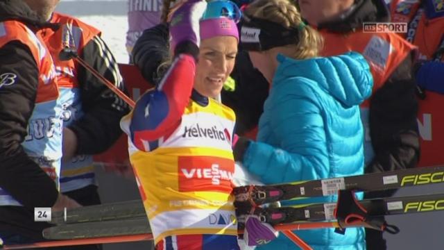 15 km libre dames: large victoire de Therese Johaug (NOR) devant ses compatriotes Ingvild Flugstad Oestberg et Heidi Weng