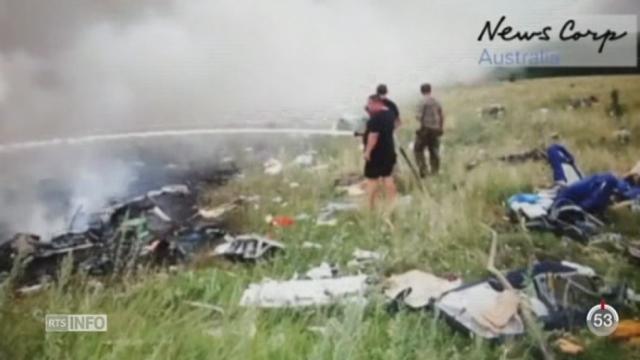 Une chaîne de télévision australienne révèle des images inédites du crash du vol MH17