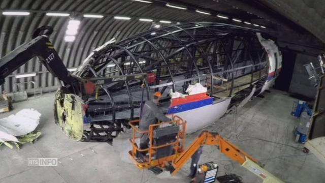 Timelapse de la reconstruction du fuselage du MH17