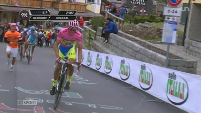 Cyclisme- Giro d'Italia: l'Espagnol Alberto Contador a facilement contenu son rival italien Fabio Aru à Madonna di Campiglio