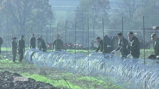 La Slovénie érige une clôture de barbelés