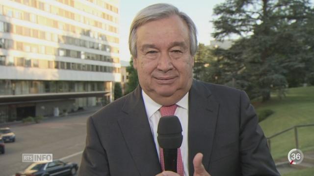 Crise migrants 1-2: les précisions d’António Guterres Haut-commissaire des Nations Unies pour les réfugiés, depuis Genève