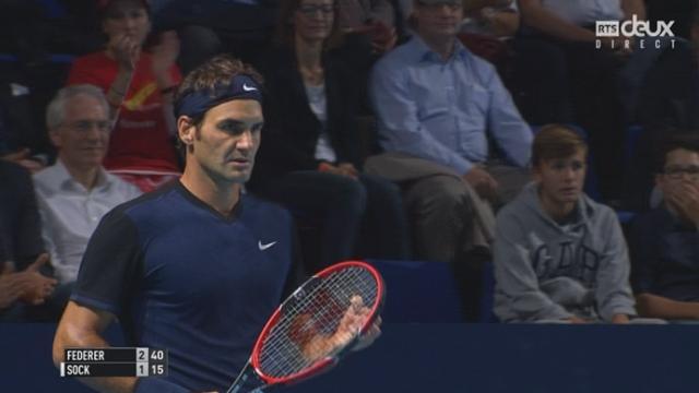 Roger Federer – Jack Sock (3-1): le Bâlois fait le break dans ce début de match