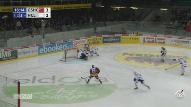 Hockey - LNA: Genève-Servette remporte le match contre Lugano (4 - 2)