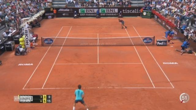 Tennis - Tournoi de Rome: Federer remporte la victoire contre Thomas Berdych