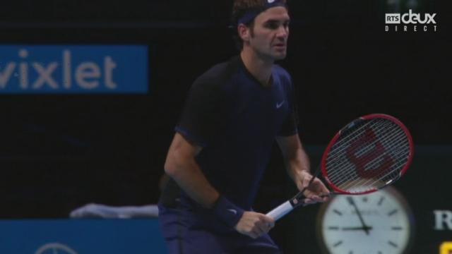 Roger Federer (SUI) – Thomas Berdych (CZE) (6-4, 1-0): le Suisse maîtrise parfaitement son match en prenant le jeu de service de Thomas Berdych