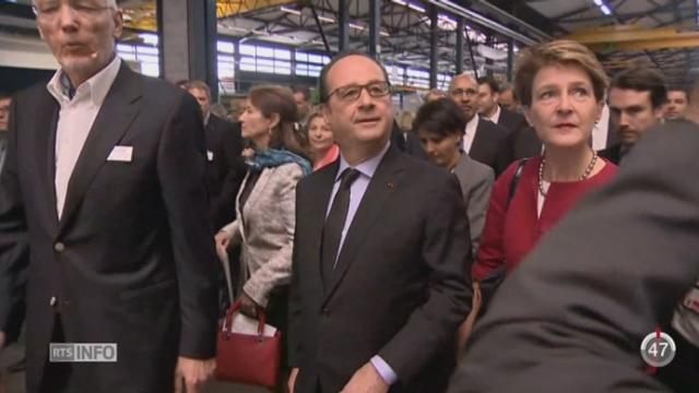 François Hollande poursuit sa visite en Suisse avec Zurich