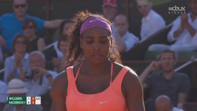 1-2 dames, Serena Williams (USA) - Timea Bacsinszky (SUI) (4-6, 6-3): l’Américaine s’adjuge le second set