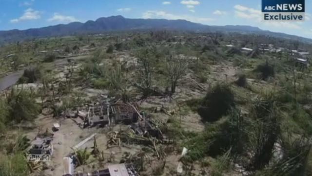 Les ravages de Pam à l'interieur des terre au Vanuatu