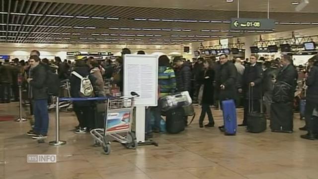 Ambiance relativement sereine à l'aéroport de Bruxelles