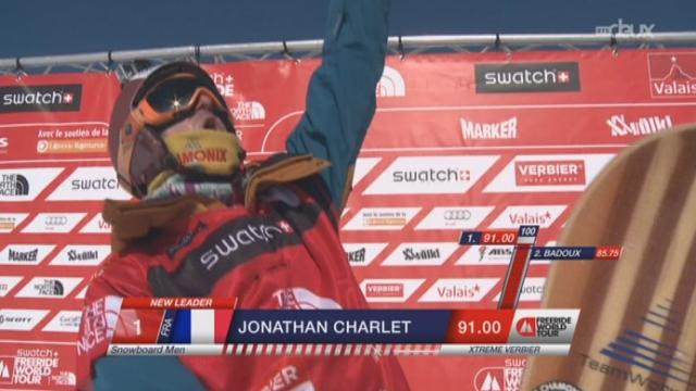 Snowboard hommes: Jonathan Charlet (FRA) s'adjuge le titre avec 91 points