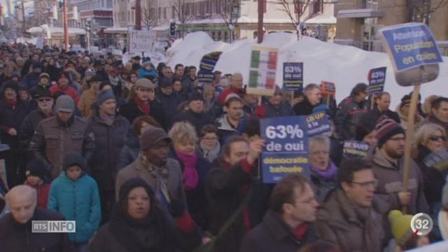 NE: 4000 personnes ont manifesté suite à la décision de suspendre les travaux de l'hôpital