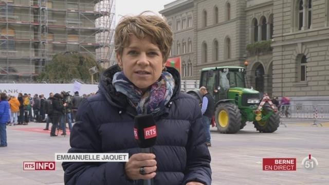 Suisse: les producteurs de lait manifestent à Berne