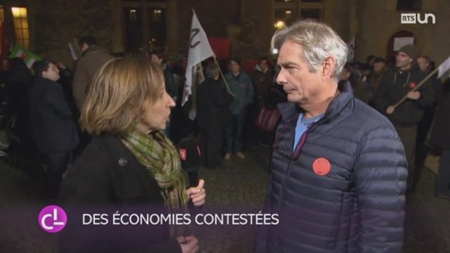 NE: les fonctionnaires neuchâtelois ont également manifesté contre les mesures d’économies