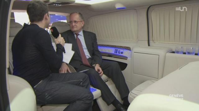 Salon de l'auto: François Egger s'entretient avec François Launaz, président d'Auto-Suisse 3-4