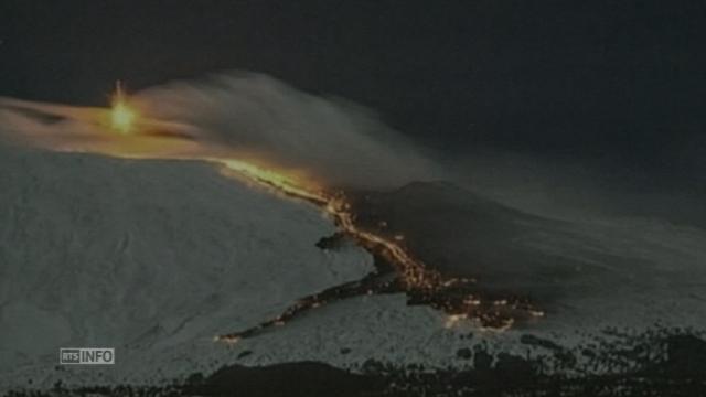 Extraordinaires images de l'Etna en "éruption hivernale"
