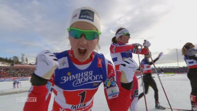 Finale, sprint par équipes dames: la Norvège remporte la médaille d’or devant la Suède 2e, la Pologne 3e et la Suisse termine 7e