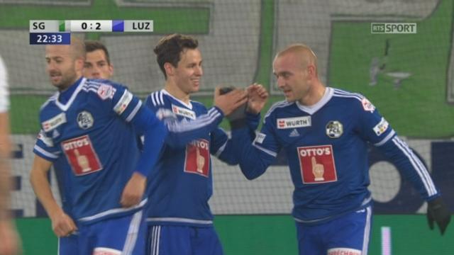 1-8, FC St-Gall - FC Lucerne (0-2):  Schneuwly double la mise pour Lucerne