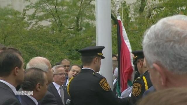 Le drapeau palestinien hissé au siège de l'ONU