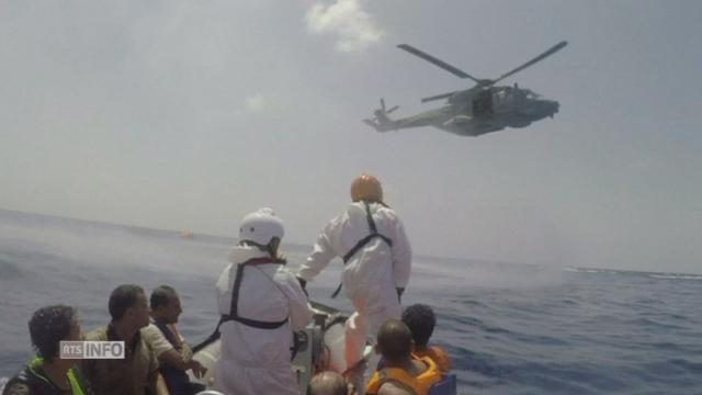 Le sauvetage de plusieurs centaines de migrants en Mediterranee