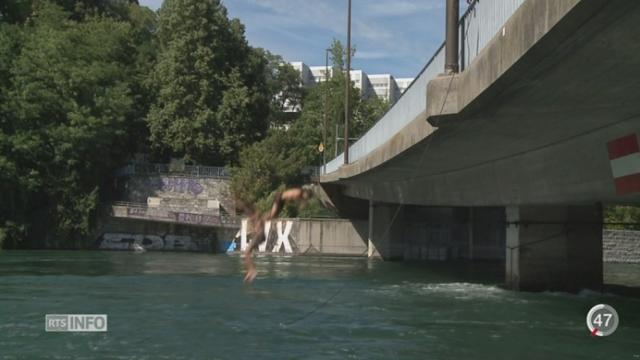 GE: plonger dans le Rhône depuis un pont est interdit pour éviter les noyades