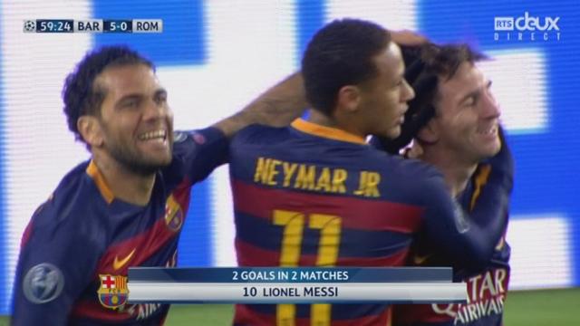 Gr. E, FC Barcelone – AS Roma (5-0): Neymar... Suarez... Messi pour le 5-0