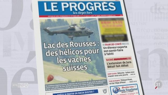 Les autorités suisses auraient puisé illégalement dans le lac des Rousses en France