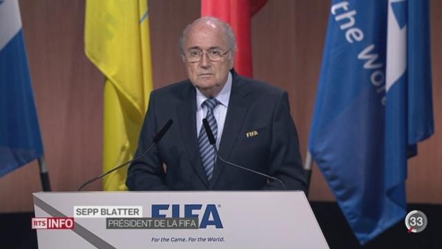 FIFA: Sepp Blatter est réélu pour un 5e mandat, il profite du retrait du Prince Ali