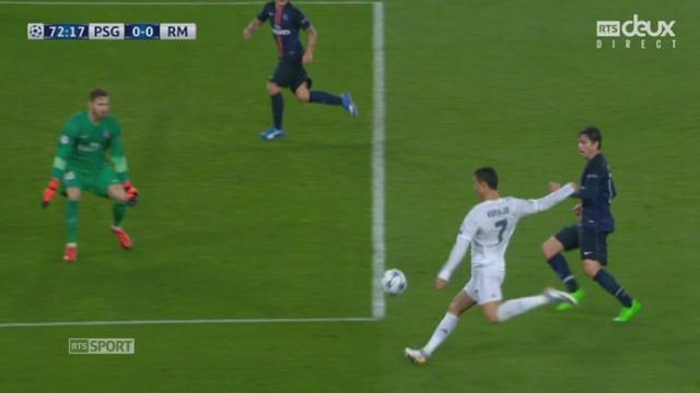 Gr.A PSG-Real Madrid (0-0): magnifique occasion pour CR7 qui voit sa frappe raser le poteau de Trapp