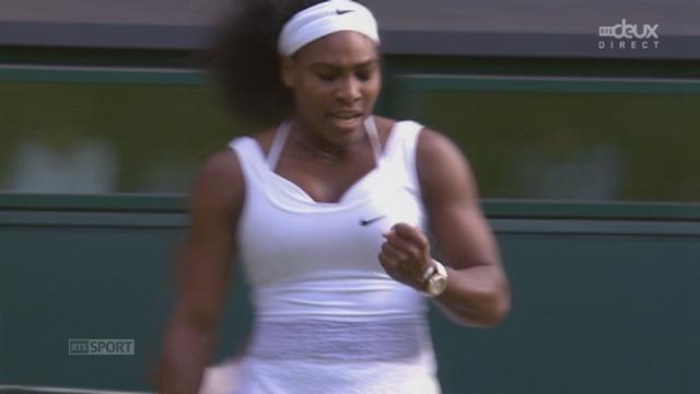 ¼ dames, Serena Williams (USA-1] - Victoria Azarenka (BLR-23] (3-6 6-2 6-3). L’Américaine  passe