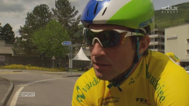 3e étape - Interview du maillot jaune Michael Albasini avant l'étape