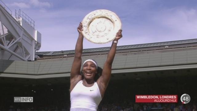 Tennis - Wimbledon: Serena Williams décroche son 21e titre en Grand Chelem