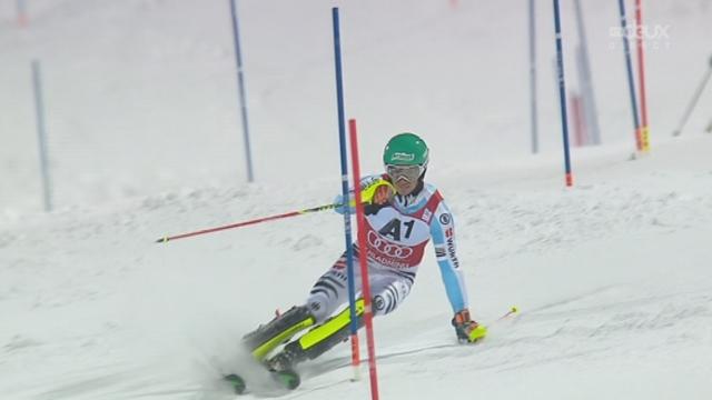 Slalom messieurs, 2e manche: Felix Neureuther (GER) perd une place en 2e manche et termine 3e