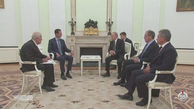 Russie: Bachar al-Assad s'est rendu à Moscou pour y rencontrer son allié