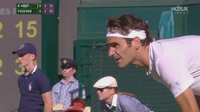 Federer-Bautisra Agut (3-2): 1e break rapide de Federer