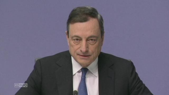 Mario Draghi annonce un plan de rachat d'actifs de 60 milliards par mois