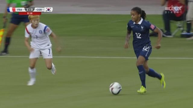 1-8, France - République de Corée (2-0): Elodie Thomis double la mise pour la France en moins de 10 minutes!