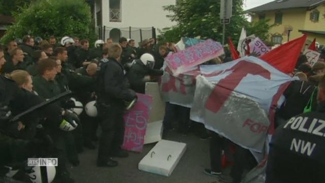 Affrontements entre policiers et manifestants en marge du sommet du G7 en Allemagne