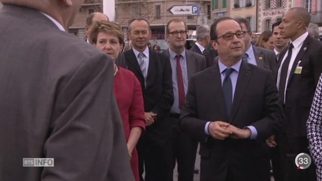 François Hollande conclut sa visite officielle à Lausanne