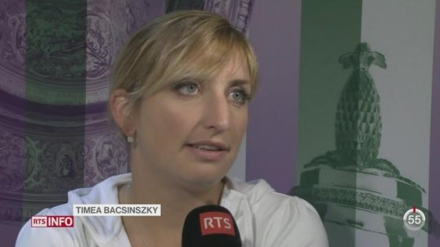 Tennis - Wimbledon: Timea Bacsinszky passe le premier tour