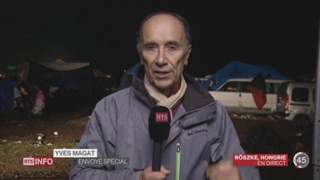 Crise des migrants: le point avec Yves Magat à Röszke (Hongrie)