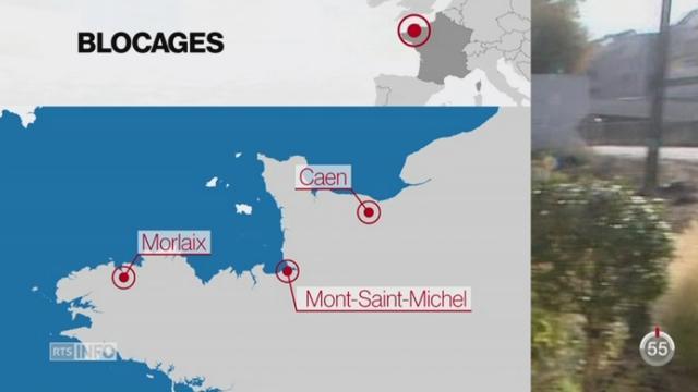 France: les éleveurs ont bloqué plusieurs grands axes en Bretagne et en Normandie
